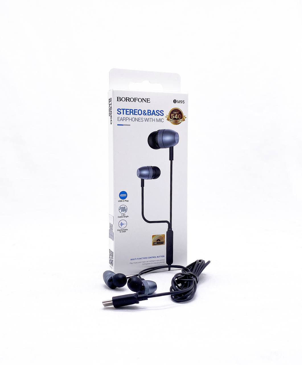 BOROFONE BM95 Type-C Wired Earphones (1.2m)