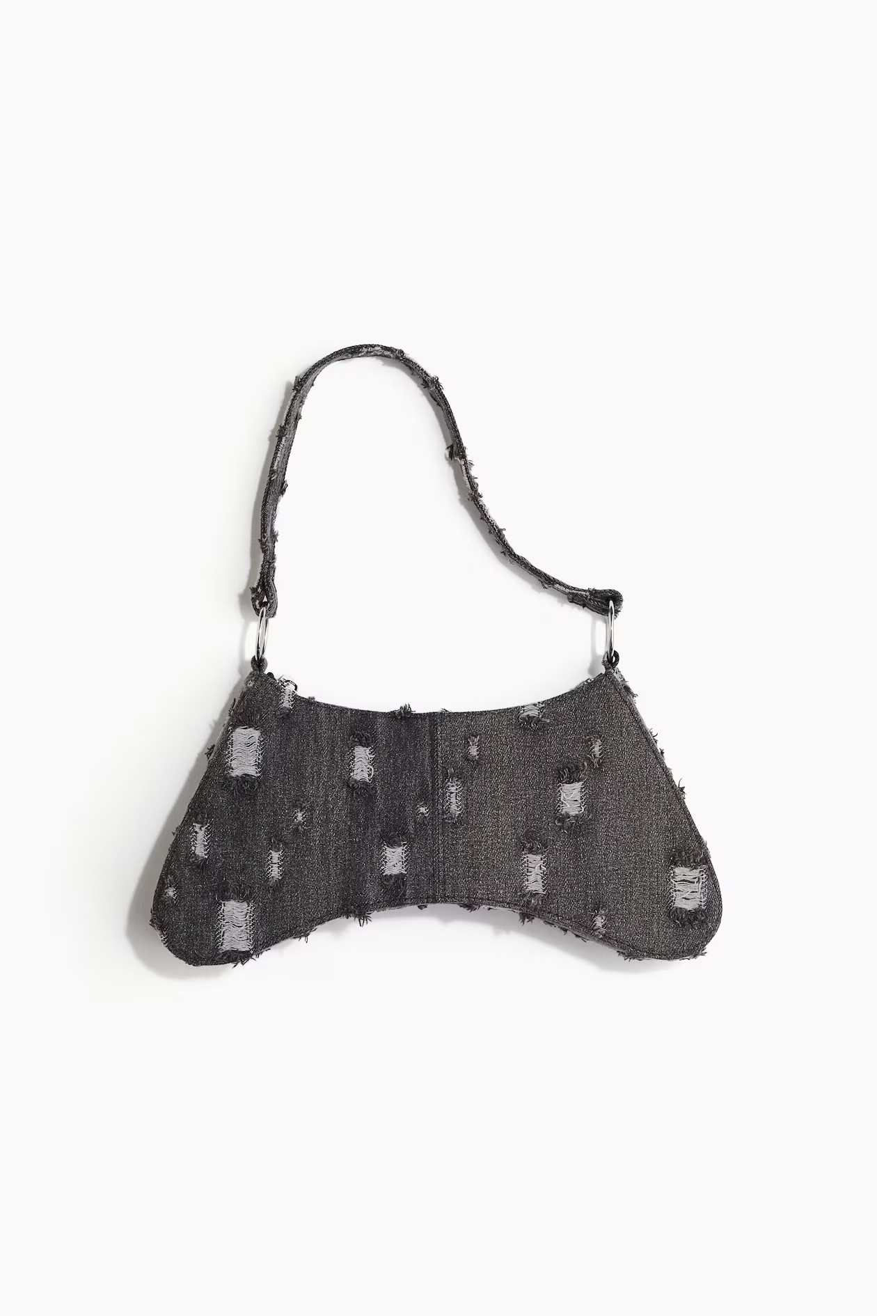 H&M Worn-look denim shoulder bag