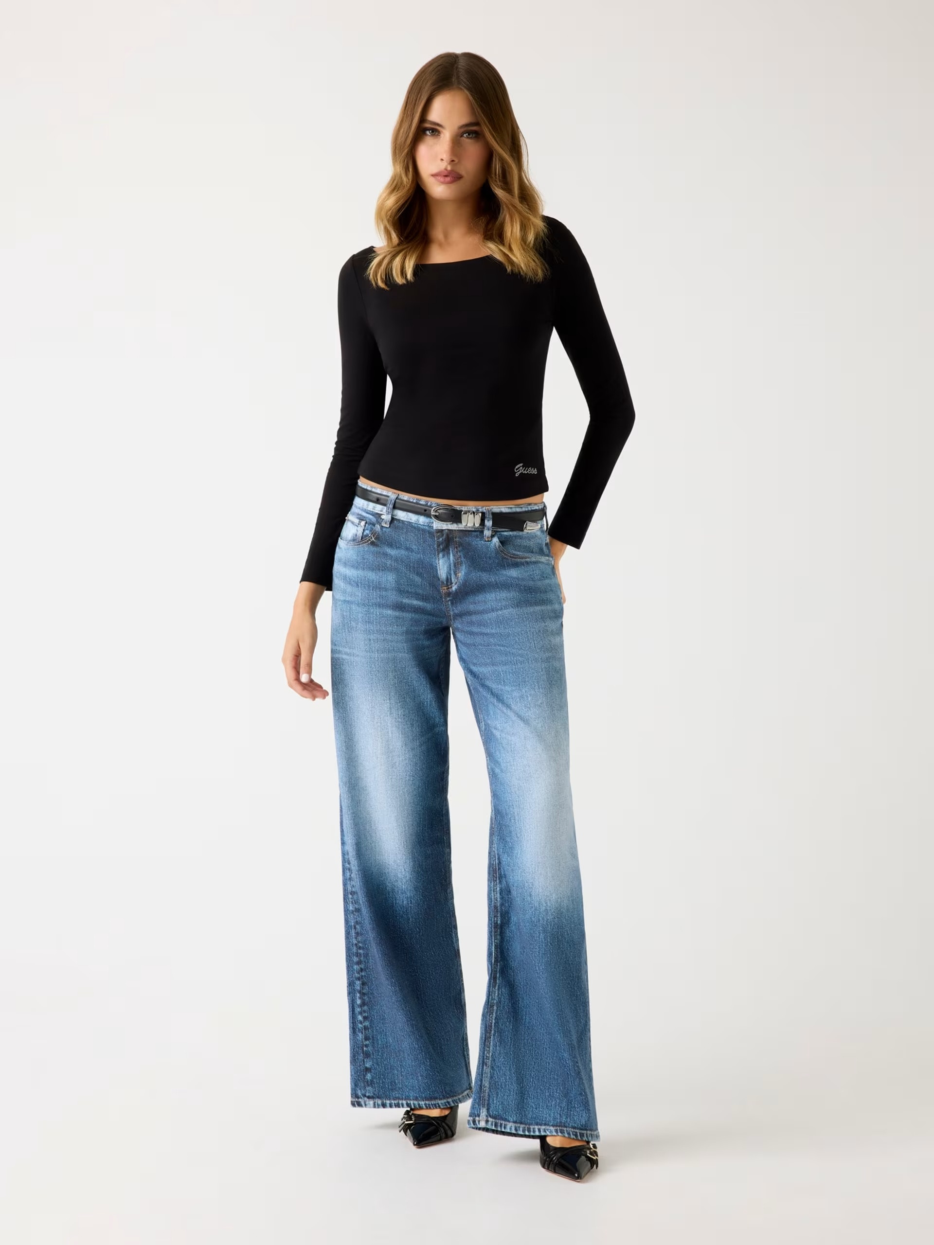 Guess Loose-leg baggy jeans
