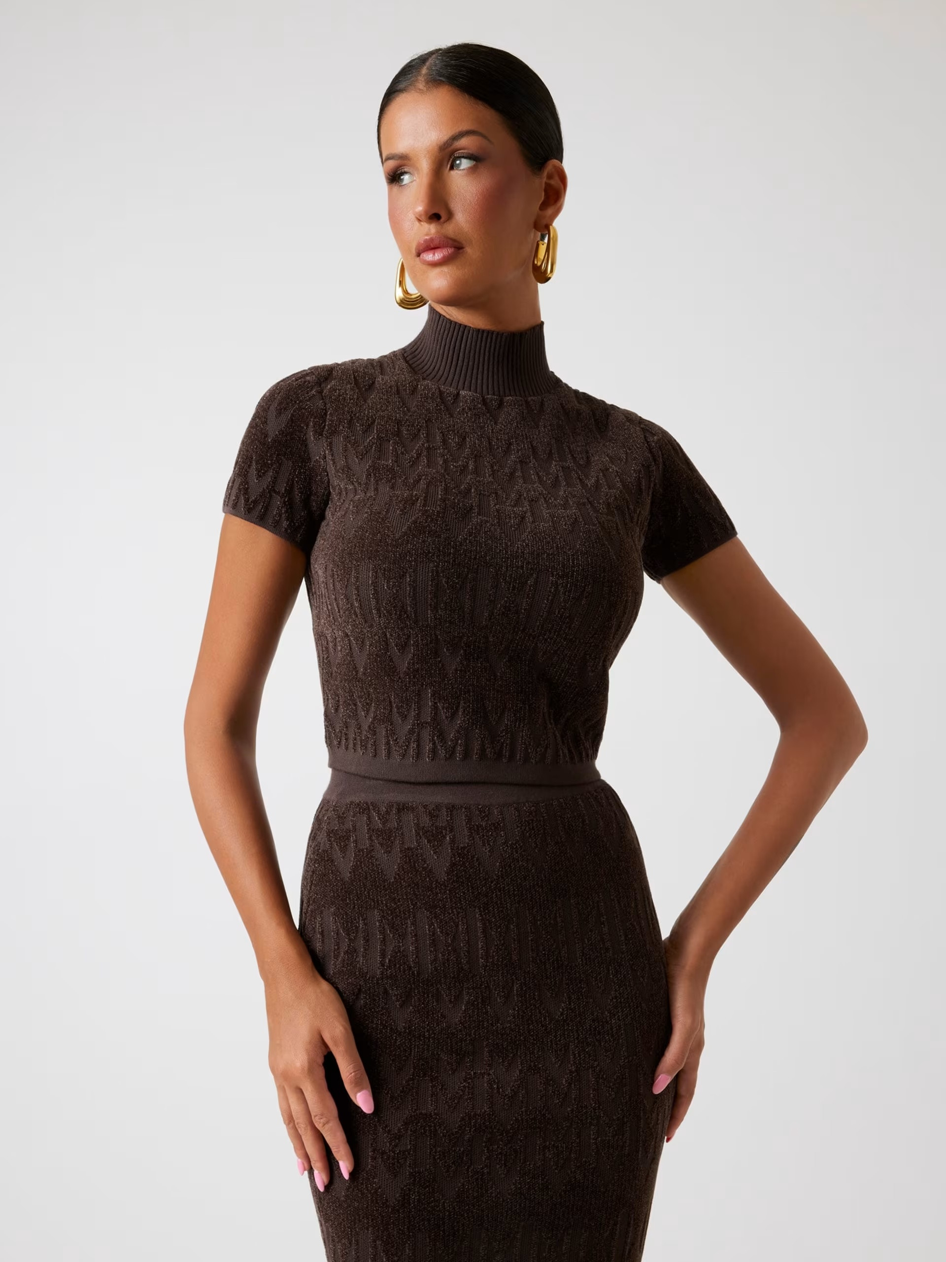 Guess Marciano monogram short-sleeved sweater