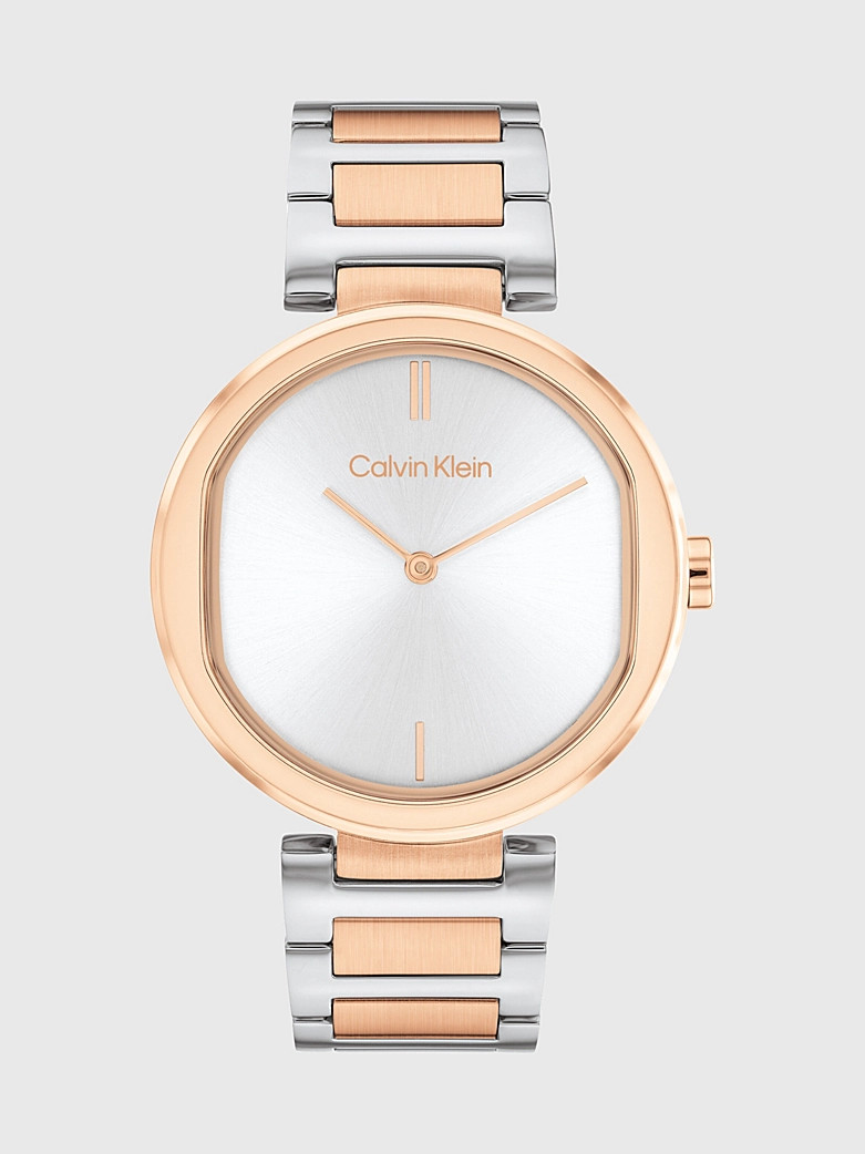 Calvin Klein Two-tone sculptural wristwatch