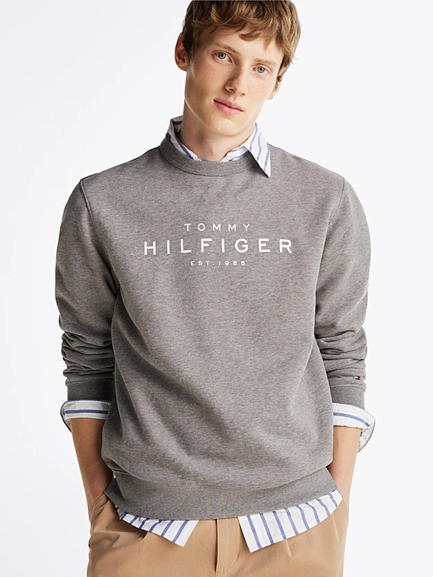 Men’s Crew Neck Sweatshirt with Logo