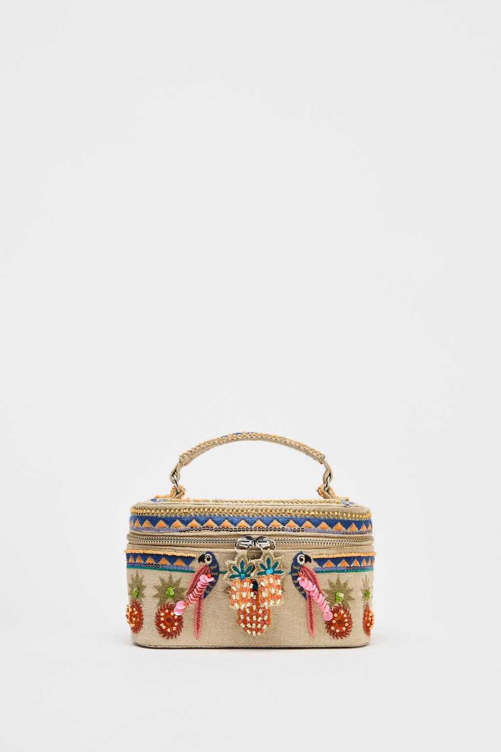 Zara BEADED RIGID BAG