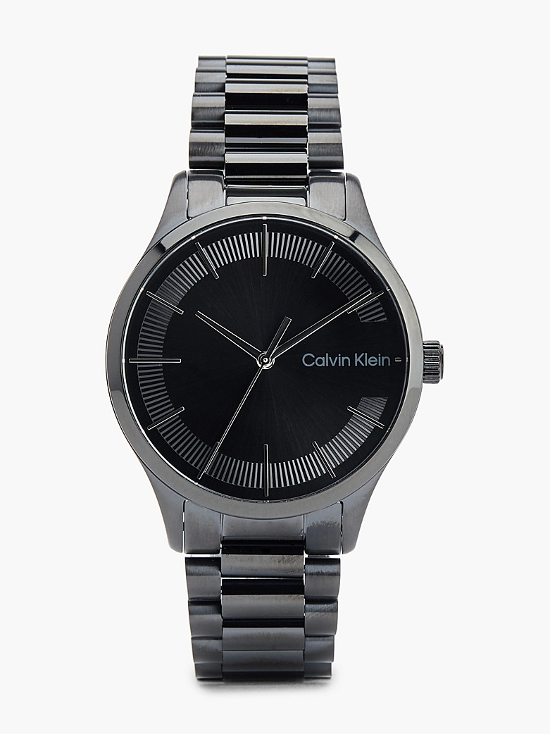 Calvin Klein Black plated steel wristwatch