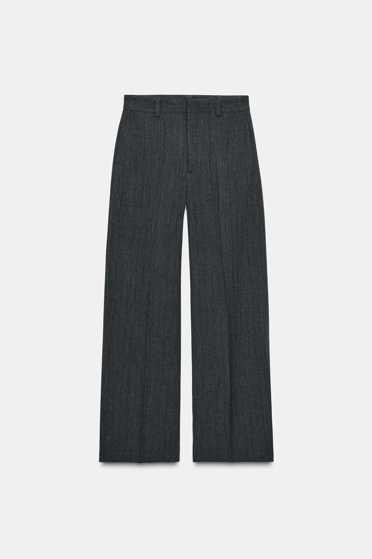 Zara TEXTURED TROUSERS ZW COLLECTION