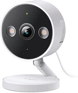 TP-Link Tapo C120 Surveillance Camera Indoor and Outdoor Use, Magnetic Base, 2K Resolution, Built-in Dual Spotlights, up to 512 GB Local Memory on SD Card, IP66, Compatible with Alexa & Google