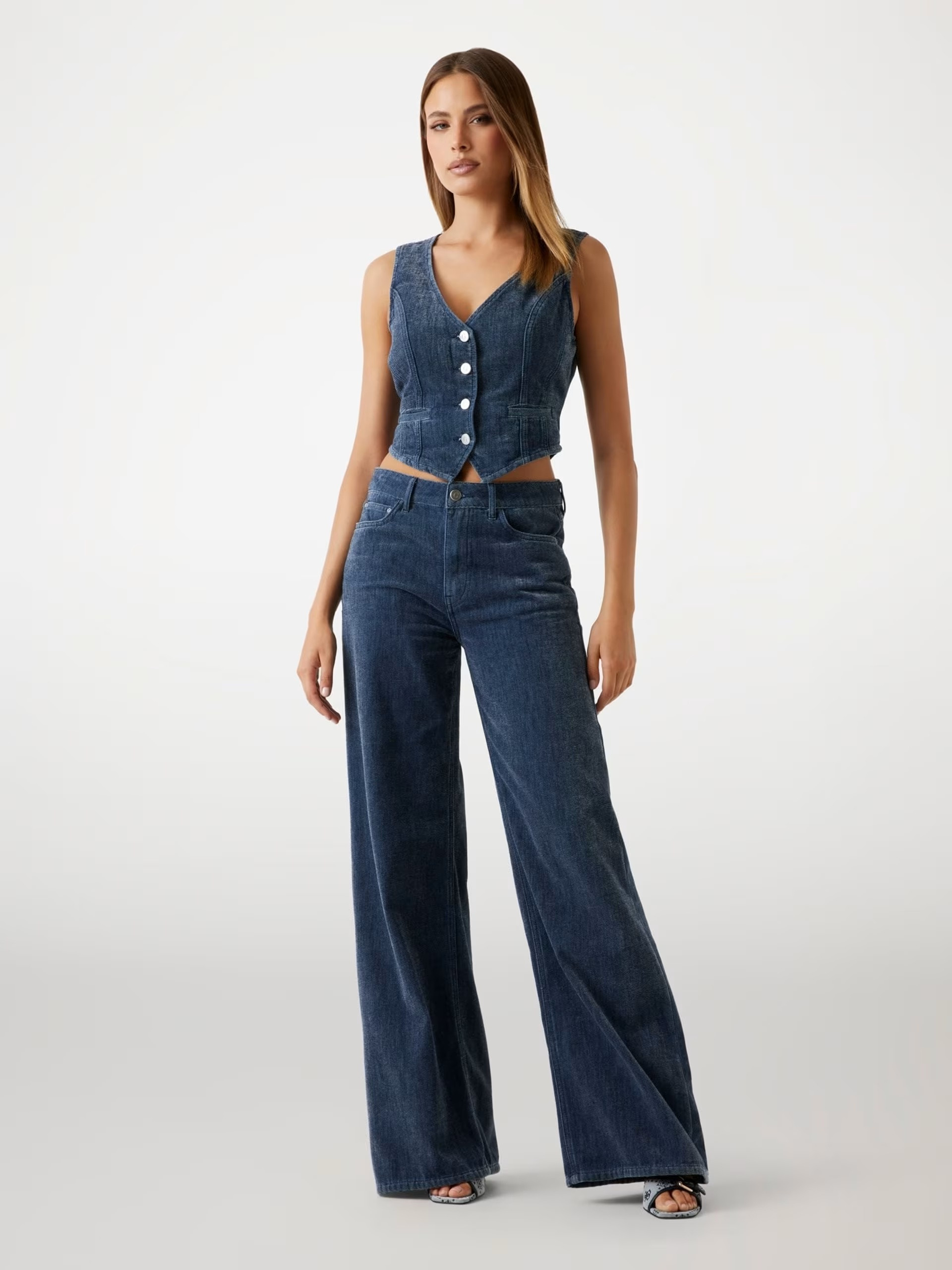 Guess Bellflower wide-leg jeans