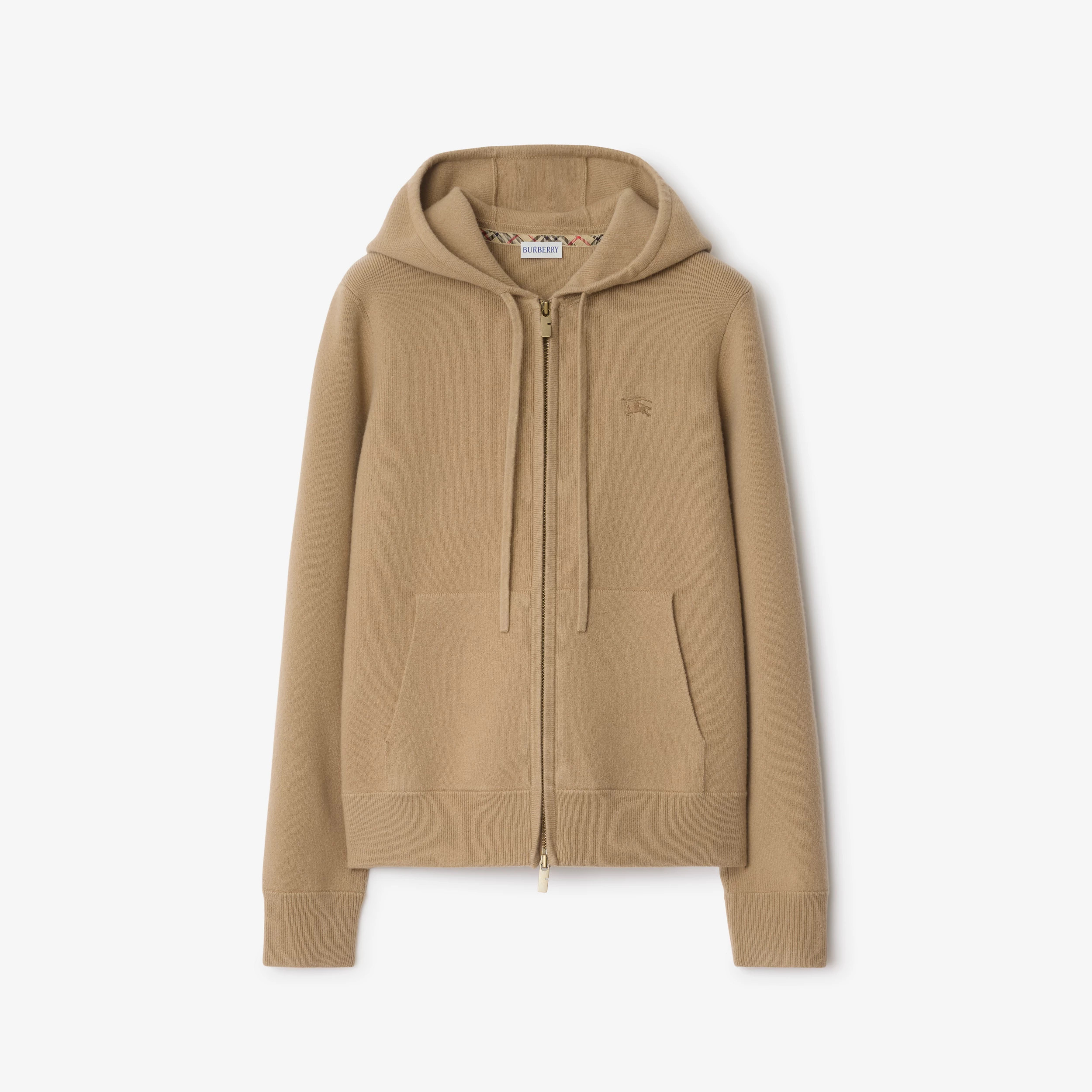BURBERRY Cashmere Blend Zip Hoodie