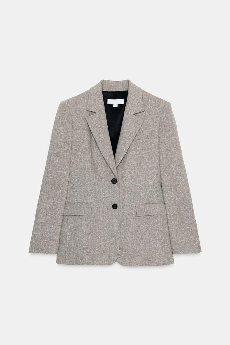 Zara  RUSTIC TEXTURED BLAZER