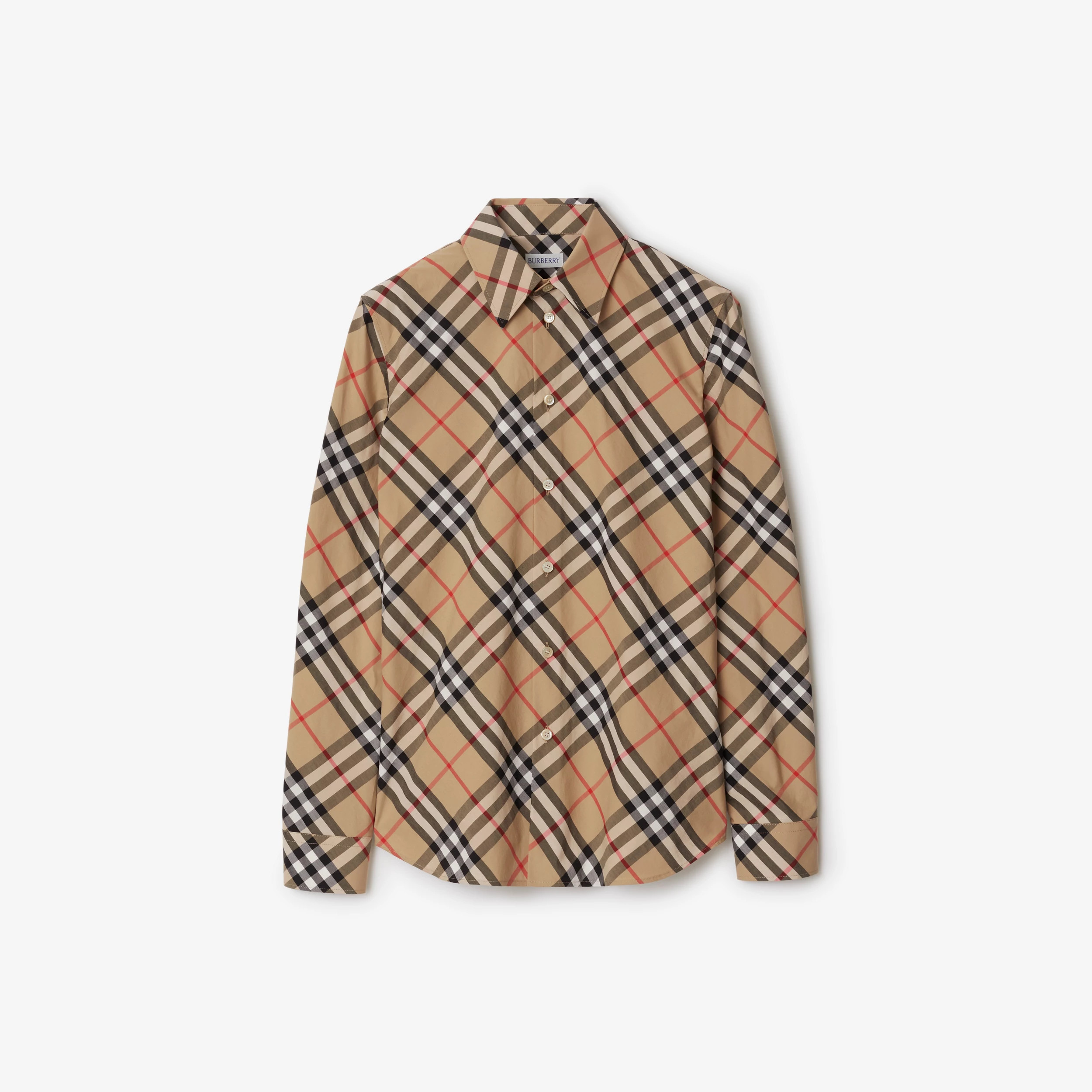 Burberry Slim Fit Check Cotton Shirt